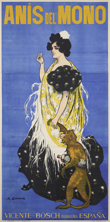 ラモン・カザス《「アニス・デル・モノ」のポスター》1898年、カラー・リトグラフ、国立西洋美術館