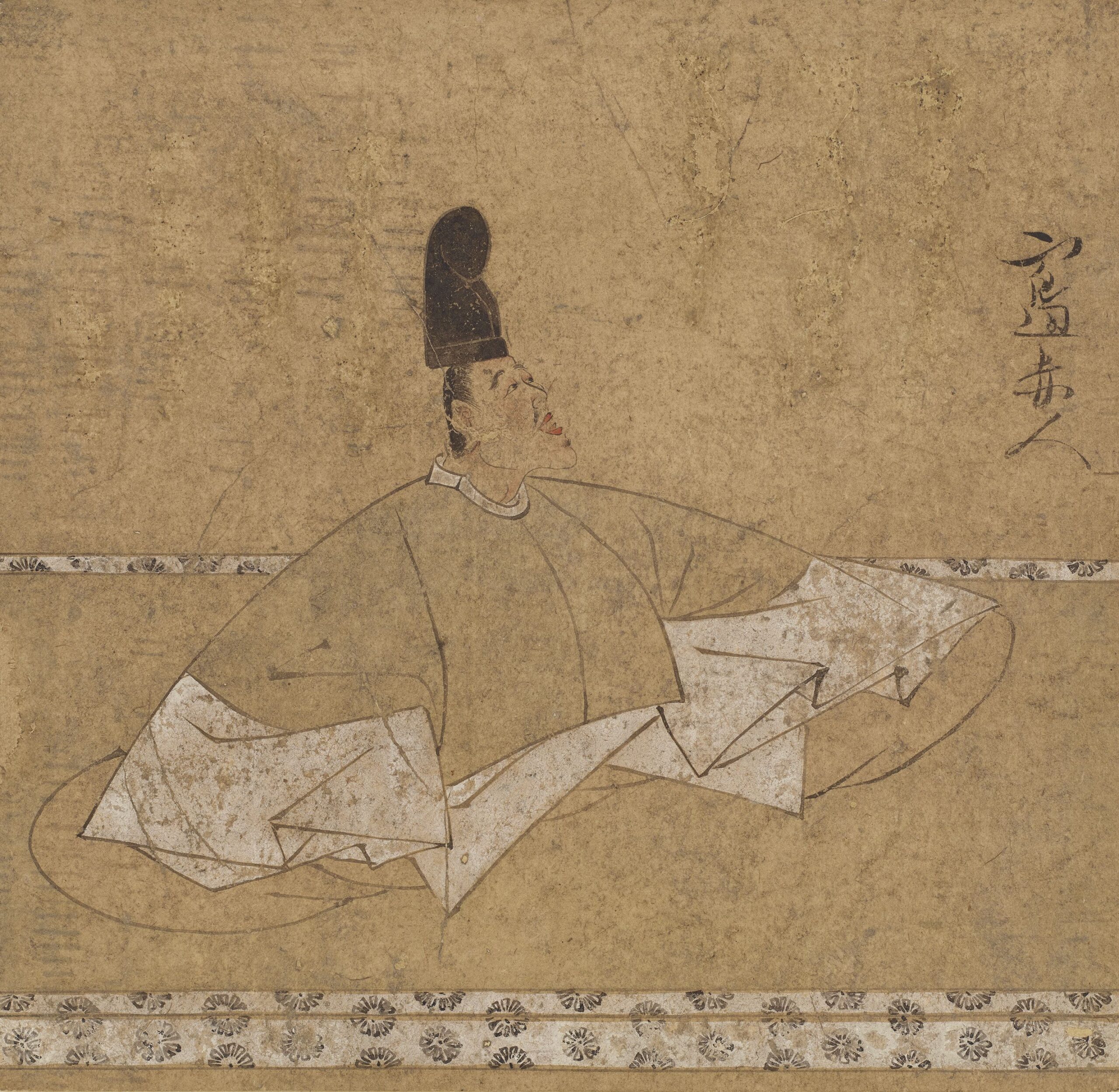 絵画、アクリル画、F8号、妙義山の岩山に立つ男佐原聖春